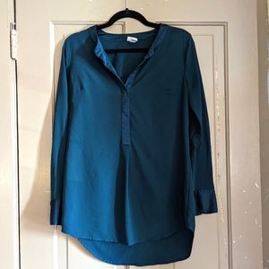 Long sleeve, Dark Teal Blouse